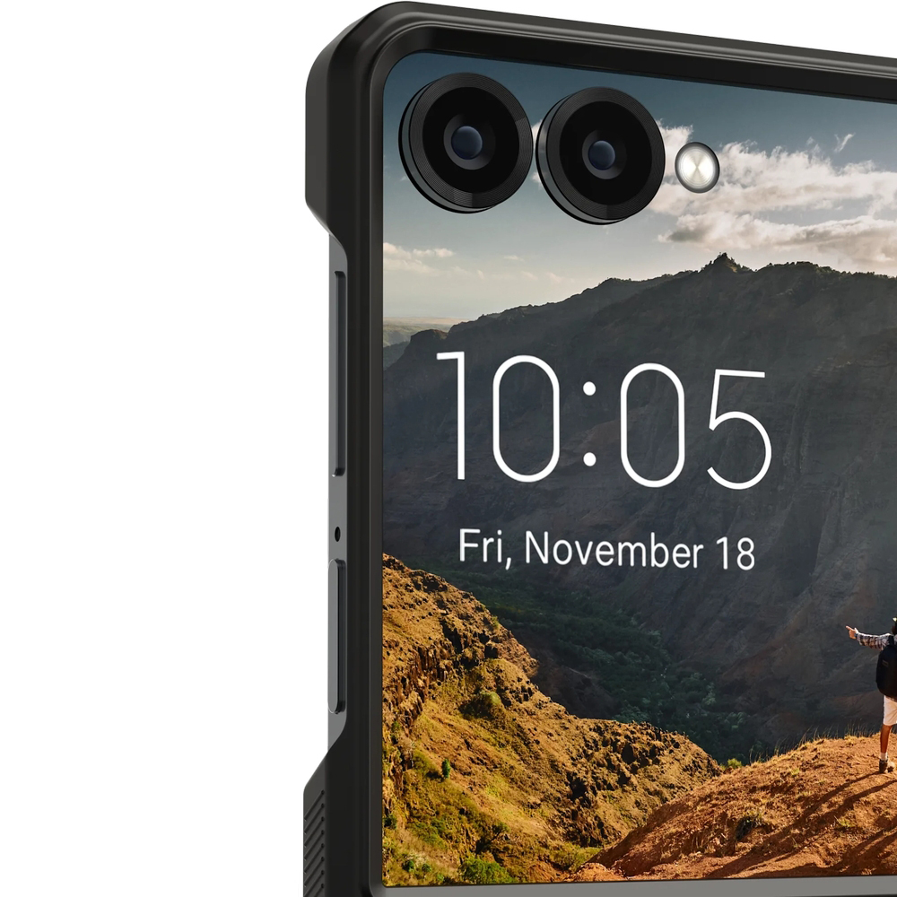 Etui pancerne Urban Armor Gear Mouve with Magnet do Galaxy Z Flip7, przydymione-czarne